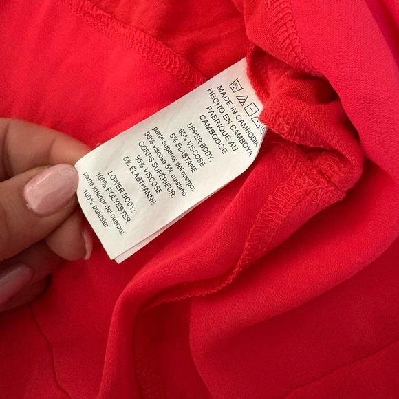 Michael Kors large red layered tank sleeveless top - Picture 10 of 11